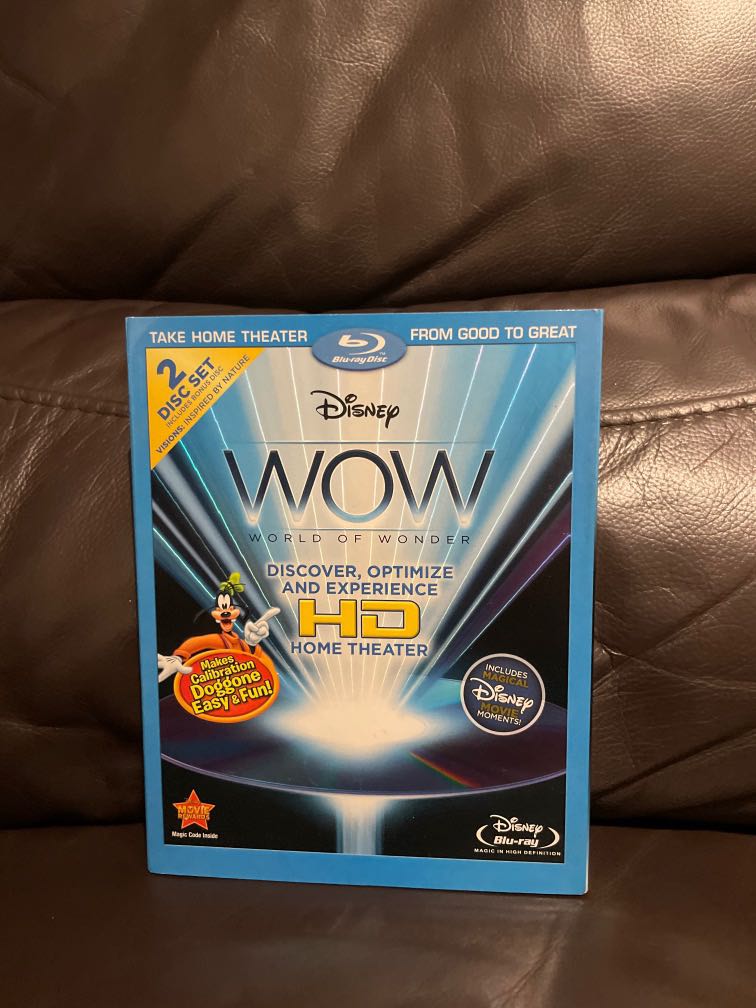 (RARE) Disney WOW Calibration disc Bluray ( Bluray ), Hobbies