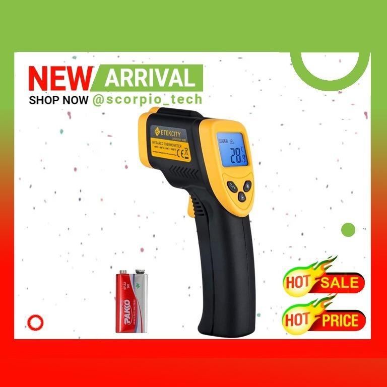 READY STOCK< (I4)Etekcity Infrared Thermometer Non-Contact Digital Laser  Temperature Gun,-50°C ~ 550°C ( -58°F~1022°F ) with LCD Display, for  Cooking/Pizza Oven/BBQ/Fridge, (Not for Human), Lasergrip 1080, Health &  Nutrition, Thermometers on Carousell