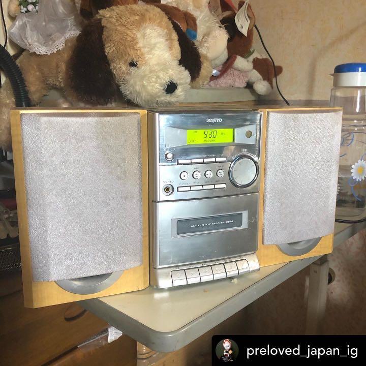 Sanyo Component System (Category: Portable Music Players) located in Malolos. Submitted by jestrelita (Listing ID 1166400807, Image 1). Description: Sanyo Component System - #withspeaker (left and right) - #110volts - cd and cassette tape not working - radio and aux working - goodsound with different sound mode - #4theplanet .
