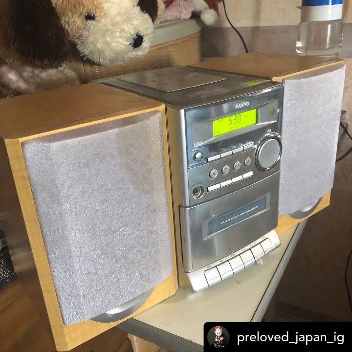 Sanyo Component System (Category: Portable Music Players) located in Malolos. Submitted by jestrelita (Listing ID 1166400807, Image 2). Description: Sanyo Component System - #withspeaker (left and right) - #110volts - cd and cassette tape not working - radio and aux working - goodsound with different sound mode - #4theplanet .