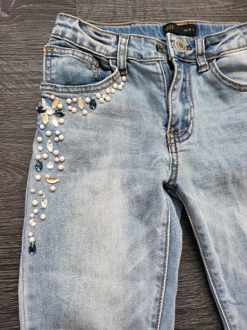 Girls deals embellished jeans