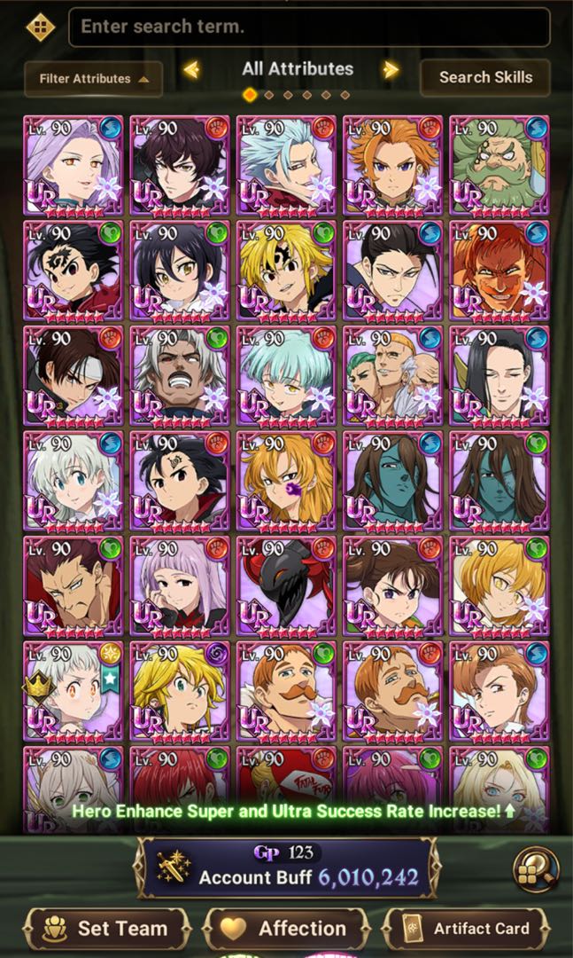 7DS Seven Deadly Sins Grand Cross. Selling 6m box cc seven deadly sins