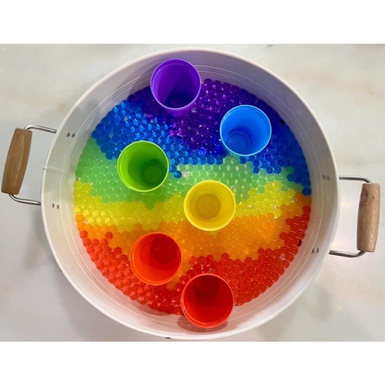 [SG Stock] NEW! Rainbow Color Sorting Sensory Water Beads / Orbeez Play ...