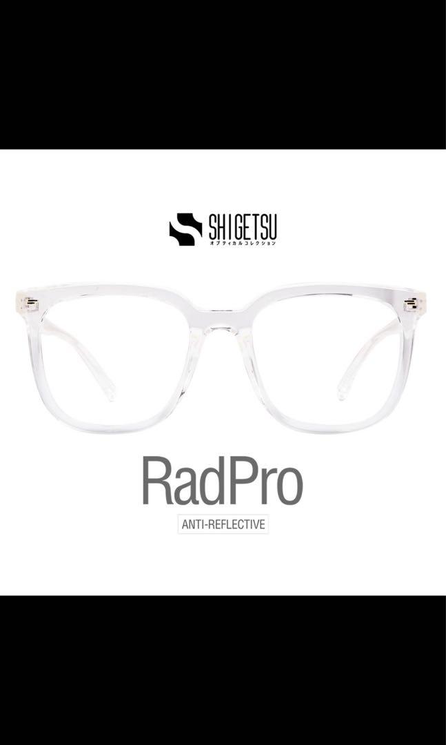 Shigetsu Anti-rad Eyeglasses / specs transparent white, Women's Fashion ...