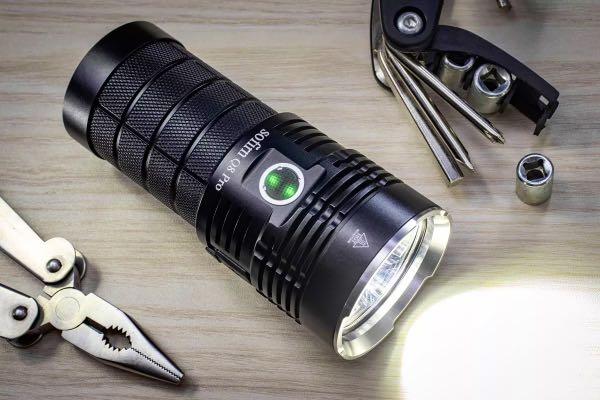 sofirn Q8 Pro Rechargeable Flashlight 11000 Lumen, Super Bright Flashlight  with 4 x LED, Max 400 Meters Beam Distance, Powerful Flashlight for