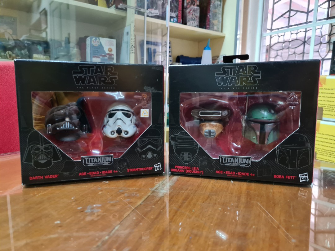 Star Wars Black Series Titanium Series Diecast Helmet figures, Hobbies