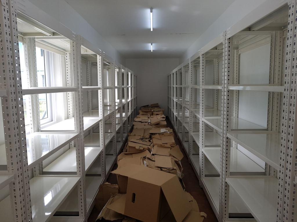 Steel shelves metal racking standee filling racks, Furniture & Home ...
