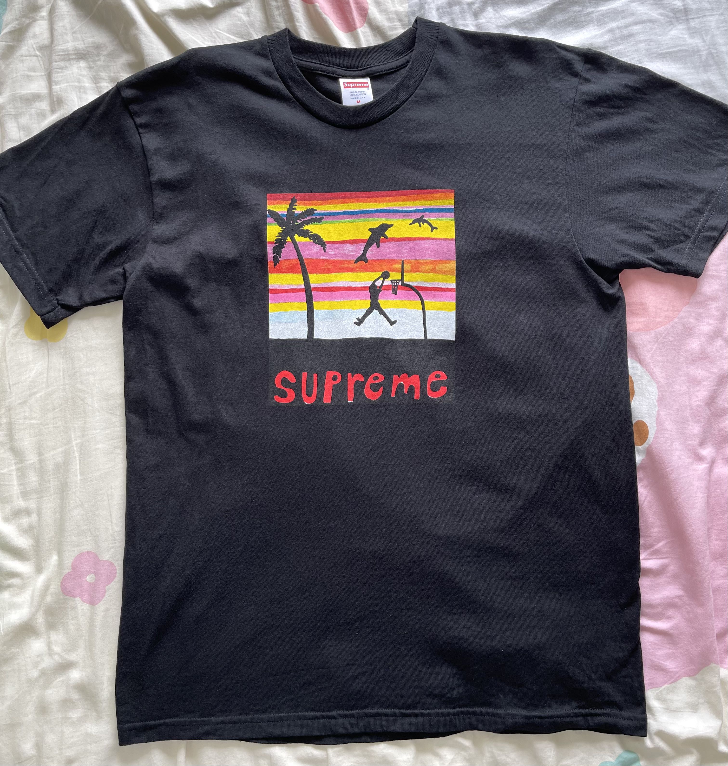 Supreme Dunk Tee - Black(SS21), 男裝, 上身及套裝, T-shirt、恤衫