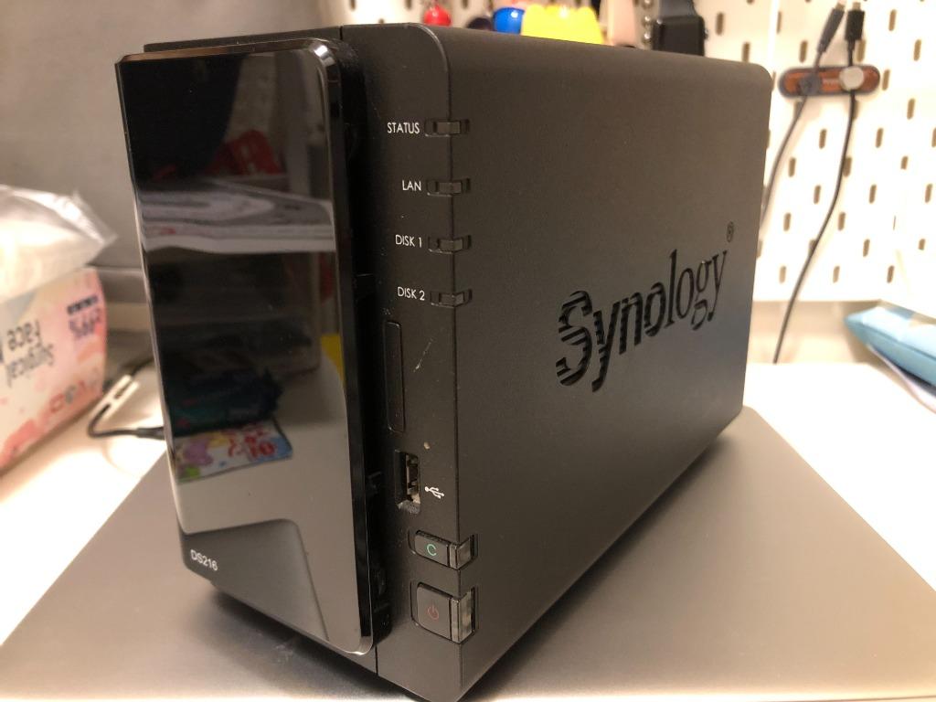 Synology NAS DS216 (連兩隻3TB HDD), 電腦＆科技, 電腦周邊及配件, 硬