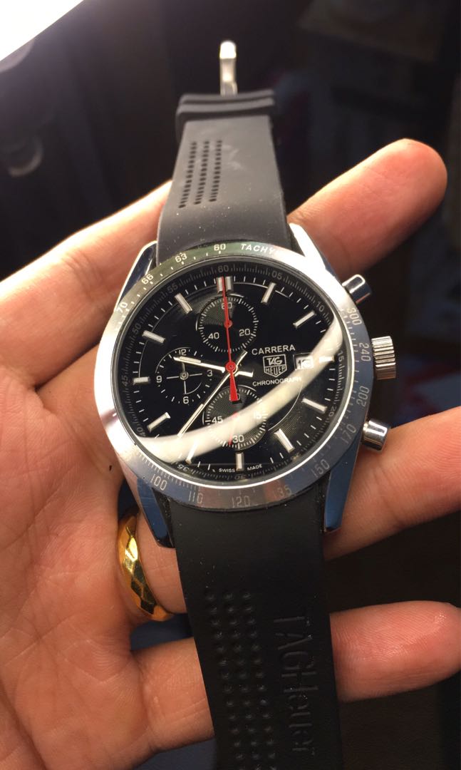 Tag Heuer chronograph reset zero normal, Barang Mewah, Jam Tangan di Carousell