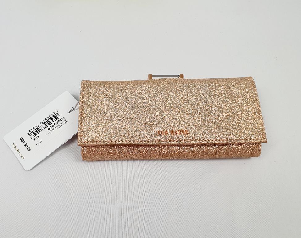 Ted baker rose gold best sale clutch