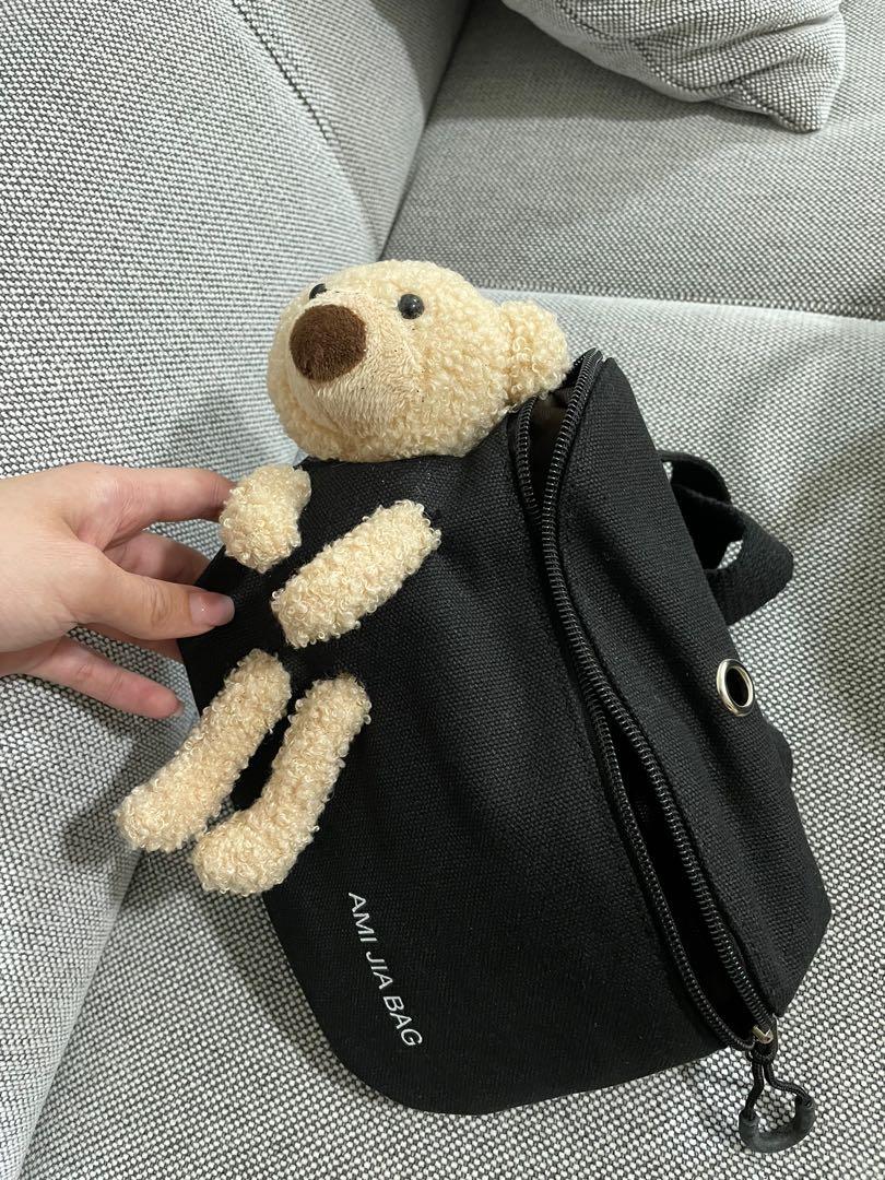 Bag with online teddy bear