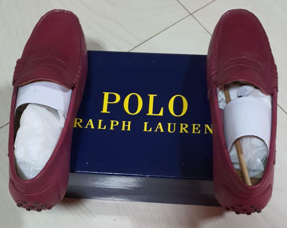 Ralph lauren clearance red loafers