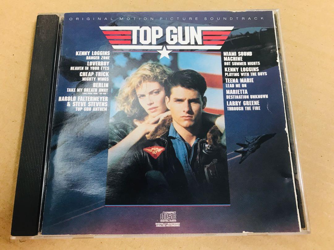 TOP GUN (壯志凌雲） 第一集電影原聲帶CD （早期美國初版）, 興趣及遊戲, 音樂、樂器& 配件, 音樂與媒體- CD 及DVD -  Carousell