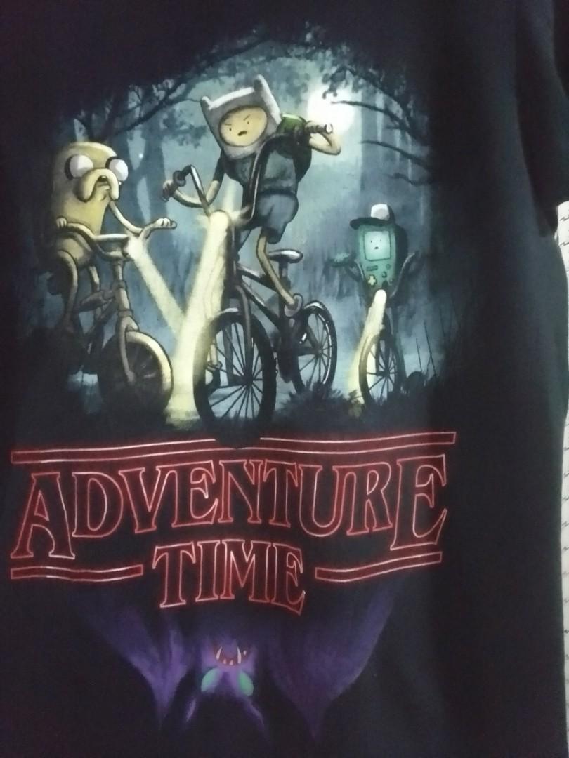T-shirt Adventure Time stranger things 