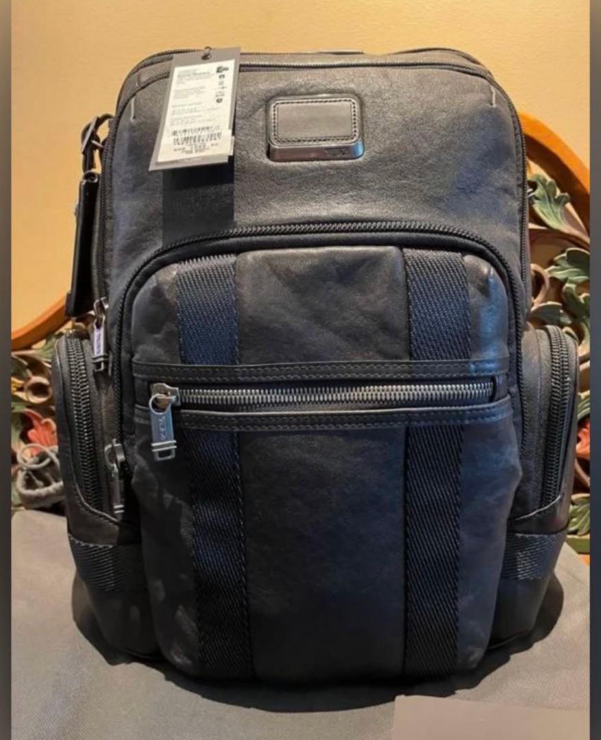 Tumi Norman Leather Backpack, Men's Fashion, Bags, Backpacks on Carousell