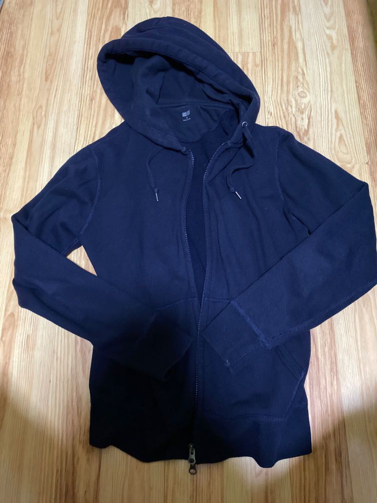 Uniqlo navy blue jacket on sale