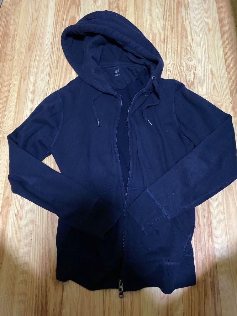 Uniqlo Navy Blue Basic Jacket Men s Fashion Coats Jackets and Outerwear on Carousell