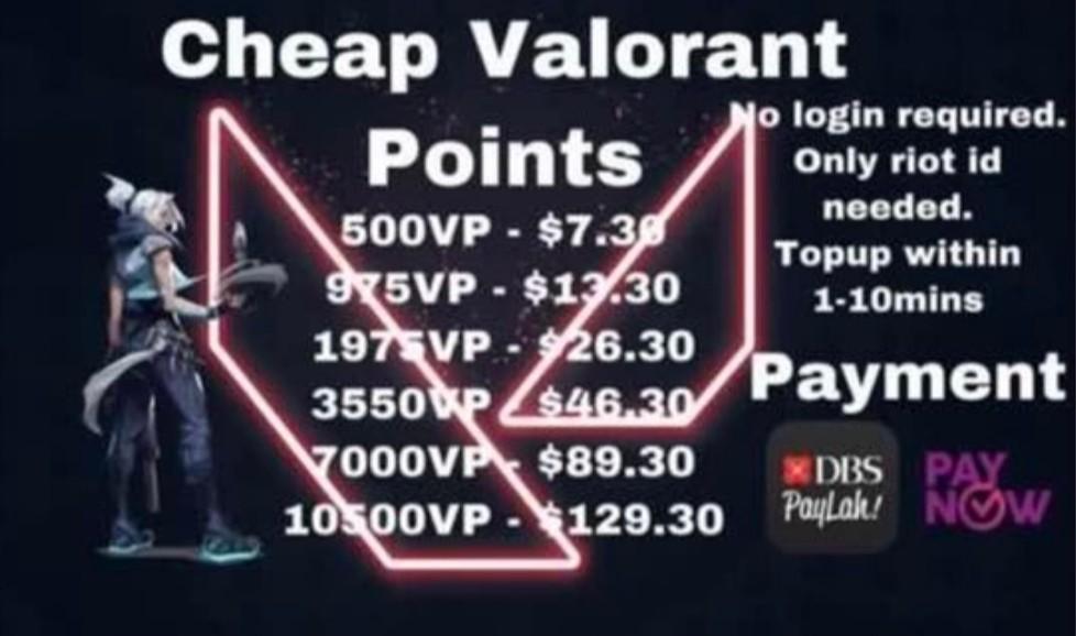 Valorant points cheap!, Video Gaming, Video Games, Others on Carousell