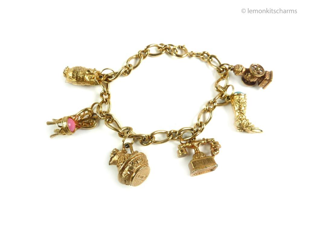 Vintage avon clearance charm bracelet