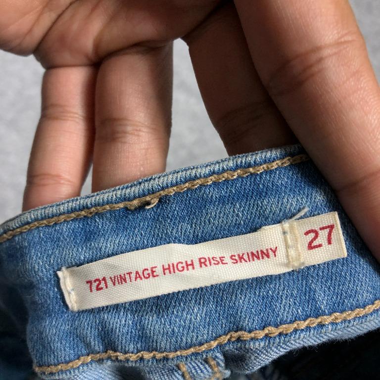 Orange tab 721 vintage high rise skinny jeans cheap