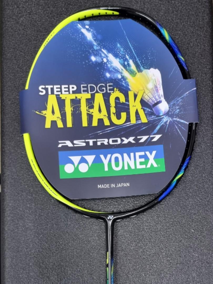 Yonex Astrox 77 (Yellow), Sports Equipment, Sports & Games, Racket
