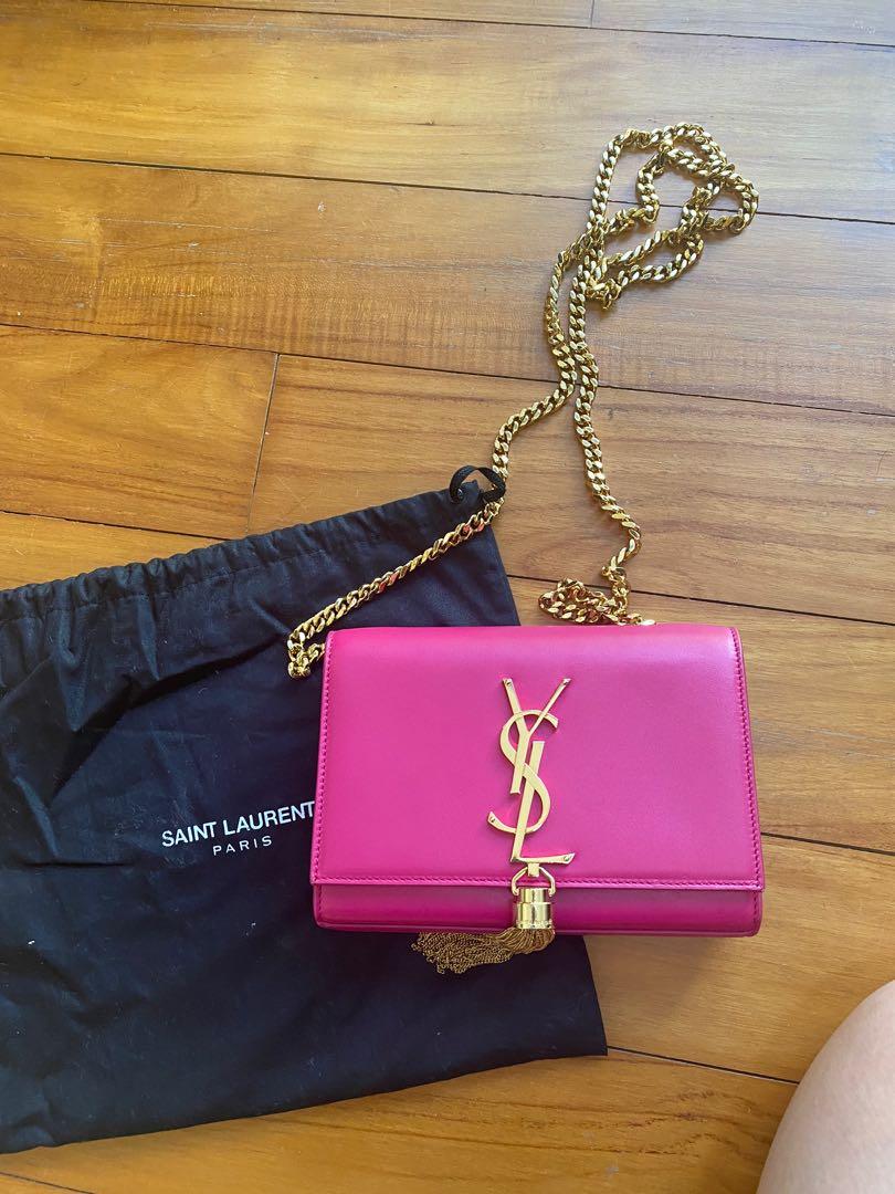 YSL cross body chain bag pink Women s Fashion Bags Wallets