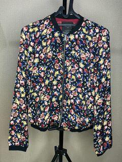 Zara Floral Bomber Jacket