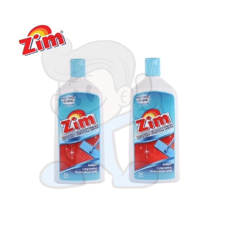 Zim Liquid Floor Wax, Red (2 x 250ml), Furniture & Home Living