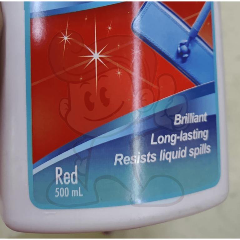 Zim Liquid Floor Wax, Red (2 x 250ml), Furniture & Home Living