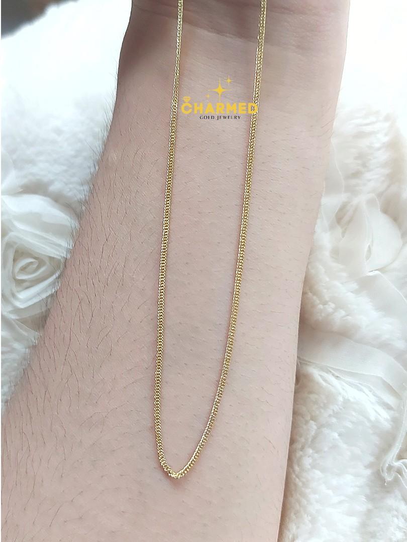 18K Cadena Chain Necklace Saudi Gold, Women's Fashion, Jewelry &  Organizers, Necklaces on Carousell