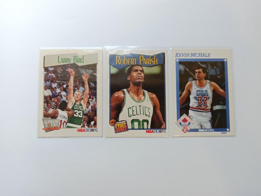1991 NBA Hoops Boston Celtics Larry Bird Kevin McHale Robert Parish Cards,  Hobbies & Toys, Memorabilia & Collectibles, Vintage Collectibles on  Carousell