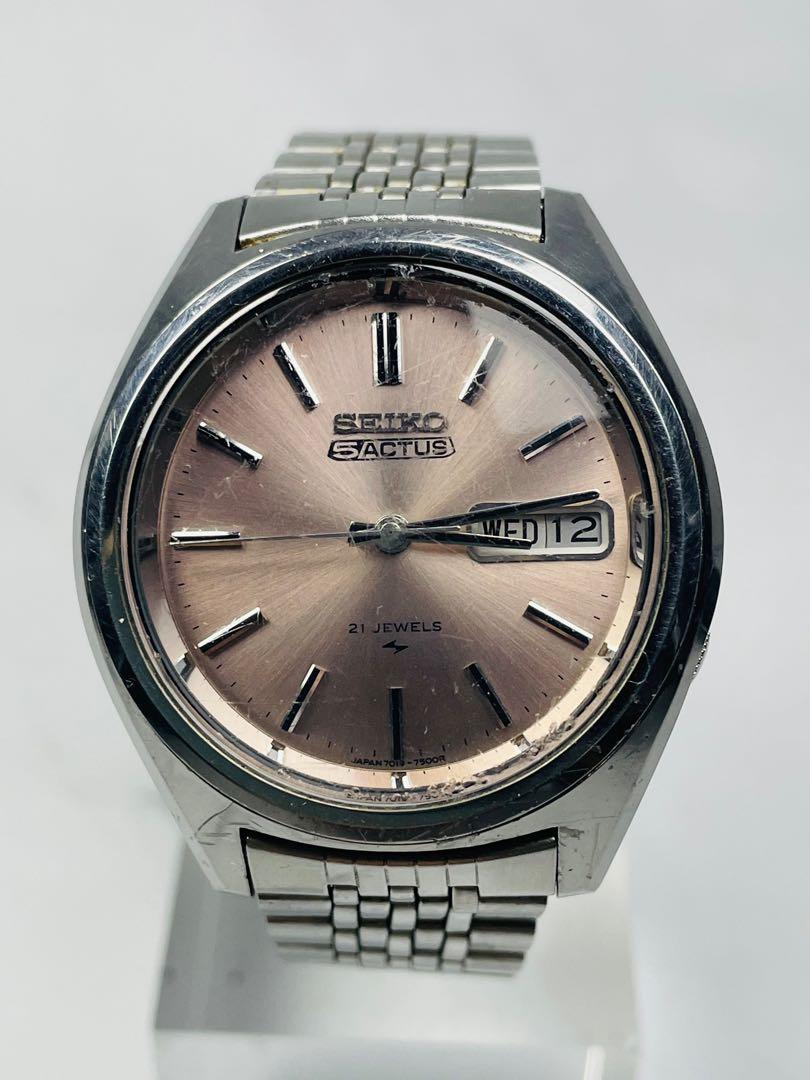 210513b) Seiko Actus Vintage Men's Auto Watch Ref 7019-7060 Circa 1975,  Men's Fashion, Watches & Accessories, Watches on Carousell
