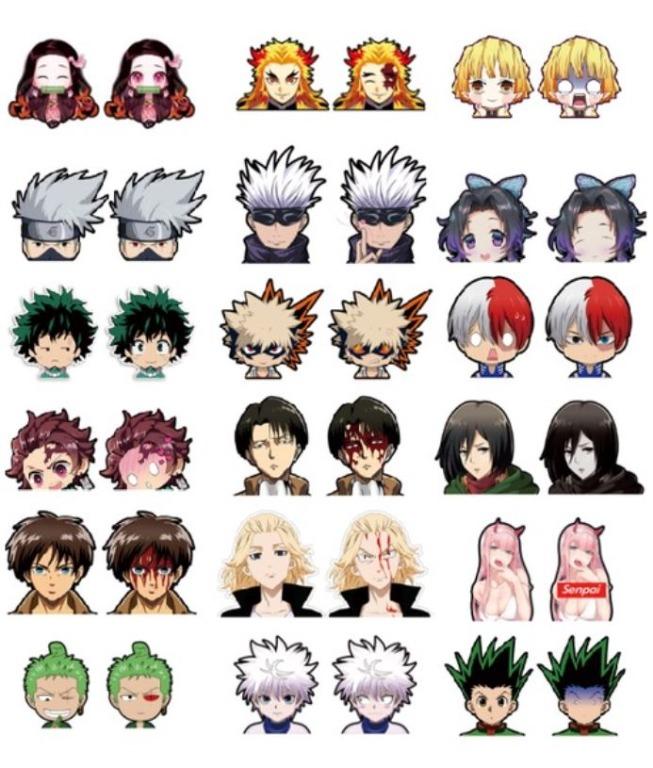 3D Lenticular Anime Stickers / Anime motion stickers, Hobbies & Toys