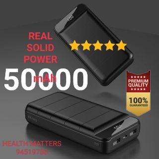 ♥️50000mah powerbank real capacity powerbank big capacity power bank portable charger. CE, FCC, RoHS Certified. NEWLY-RESTOCKED, LIMITED TIME PROMO!