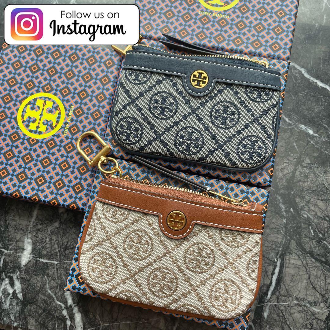 2 Tory Burch Monogram Coins Case Card Holder