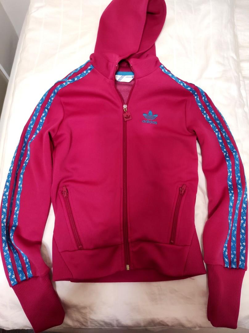 Adidas Pink Hoodie Jacket for Girls 11 12 years Size 165 sports casual girls top weather
