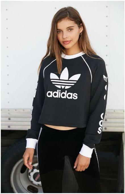 Originals linear crop crew sweatshirt 2025
