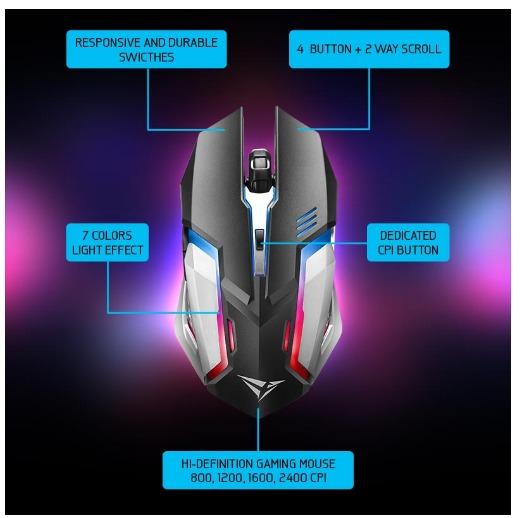 Alcatroz XCraft XC 3000 Spill Proof Gaming Keyboard and Gaming Mouse