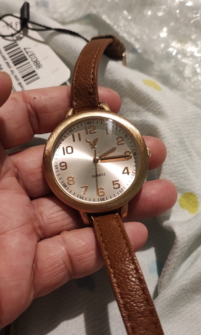 American eagle online gold watch