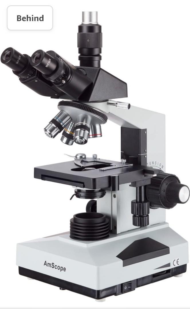 AmScope T490B Trinocular Compound Microscope, 40X-2000X Magnification ...