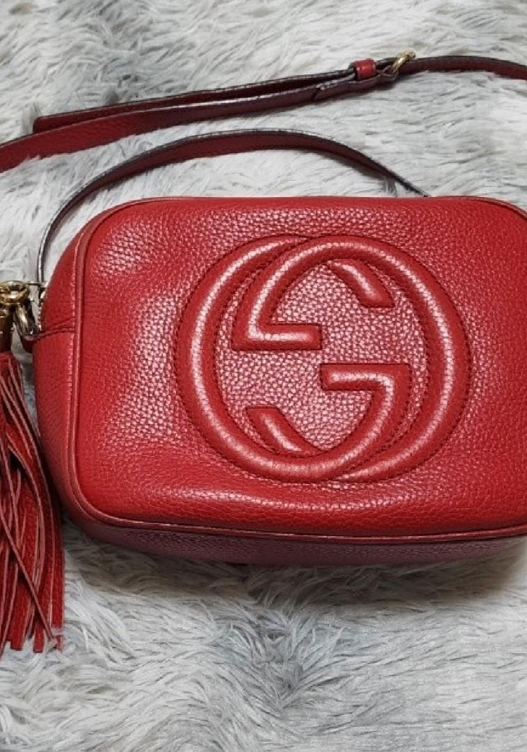 Red gucci sales soho crossbody
