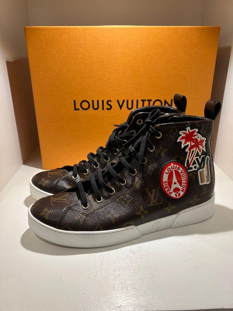Louis Vuitton Monogram Canvas World Tour High Top Sneakers Men's