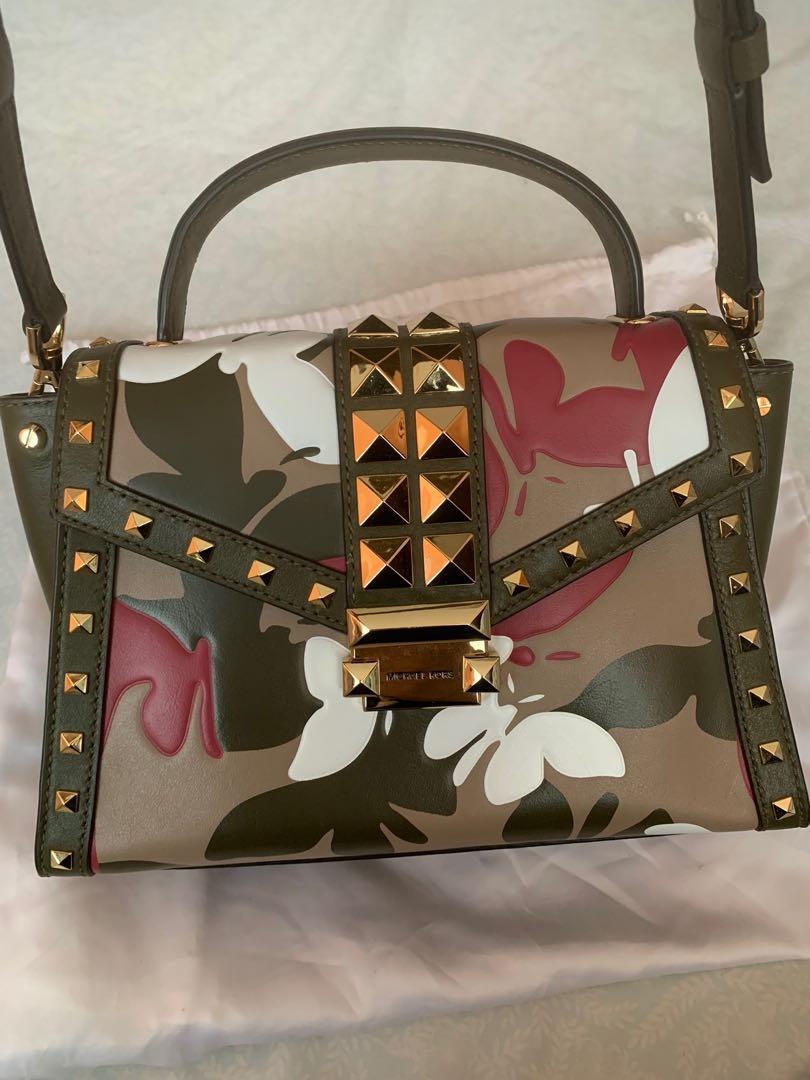 Michael kors camo butterfly duofold bag