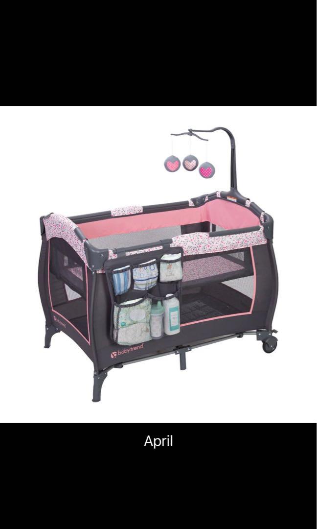 BabyTrend Trend-E Nursery Center-3 Color (FREE 2 Inch Foam Playpen Mattress  included), Babies & Kids, Babies & Kids Fashion on Carousell