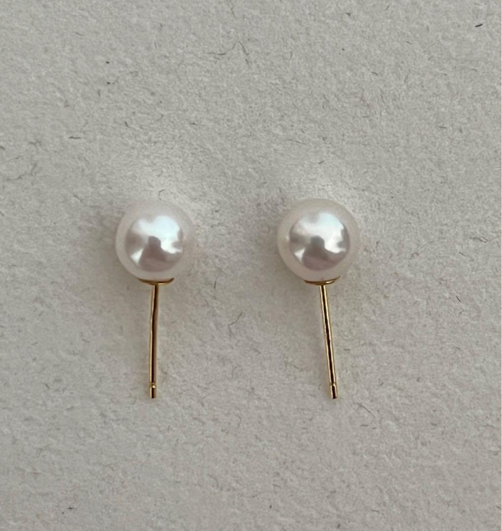 Front and back pearl stud earrings shop