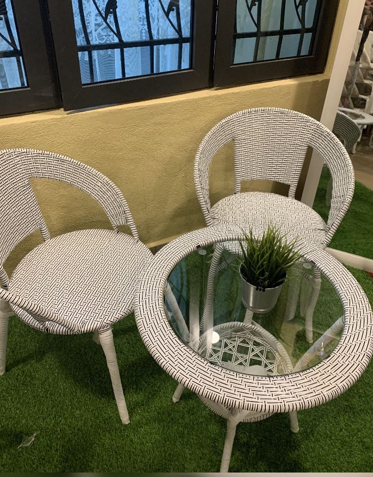 Balcony chairs, Furniture & Home Living, Outdoor Furniture on Carousell