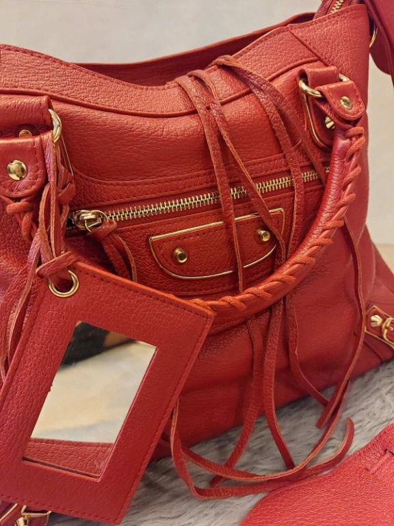 balenciaga bag maroon