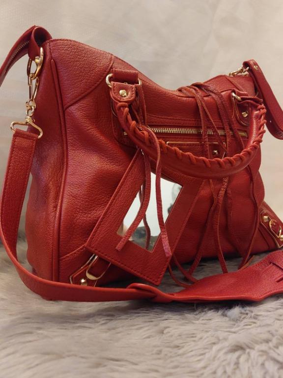 balenciaga bag maroon