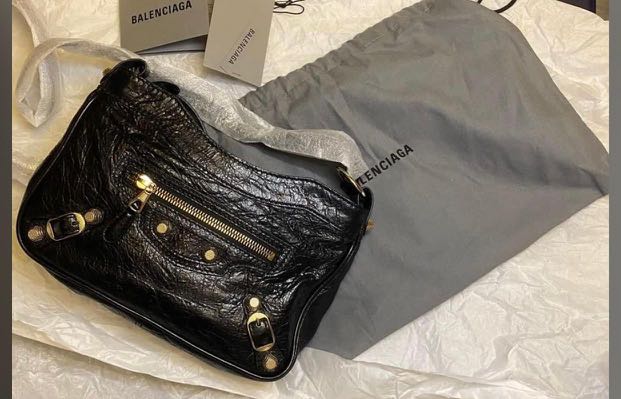 Balenciaga sling bag black cross body, Luxury, Bags Wallets on